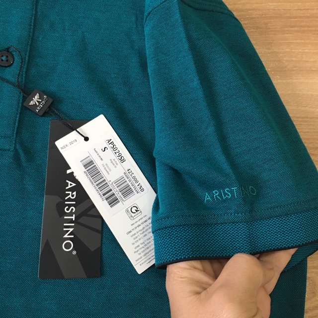 XẢ KHO CHỈ CÒN S  Regular Áo polo nam Aristino APS029S8 Trẻ Trung Tím còn M Slim