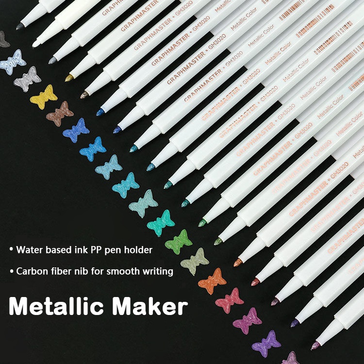 Bút lông marker đầu mềm 18 màu tùy chọn dùng cho vẽ mỹ thuật DIY