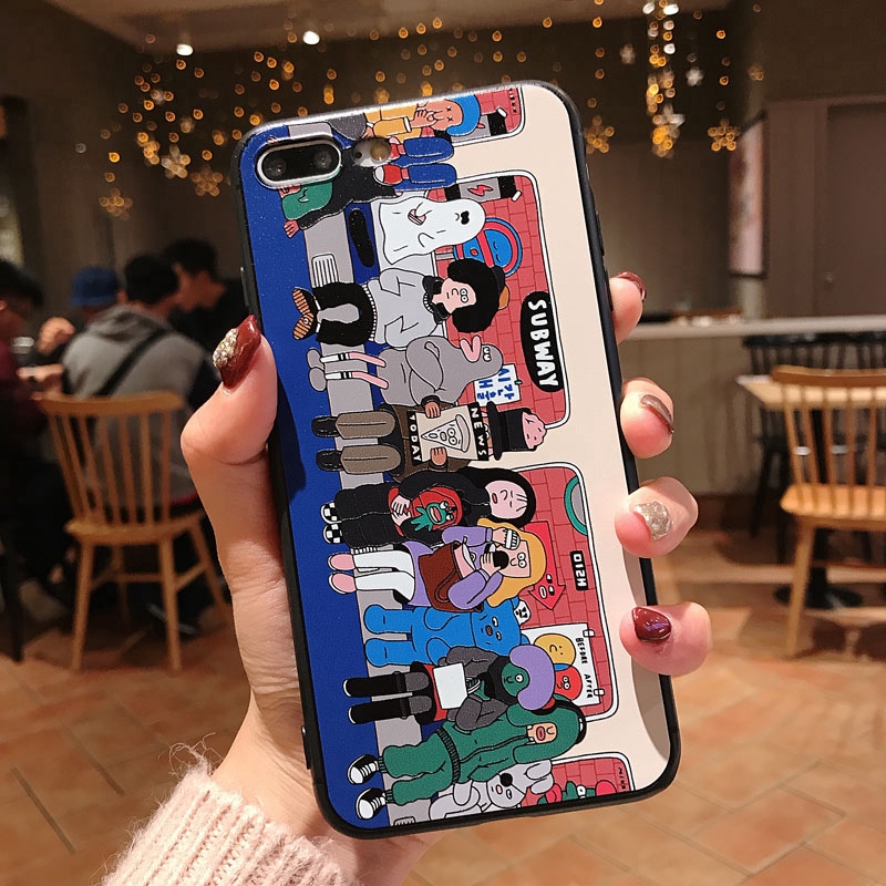 Ốp điện thoại họa tiết hoạt hình độc đáo cho iPhone 8 7 6s 6 x XR XS Max Plus | BigBuy360 - bigbuy360.vn