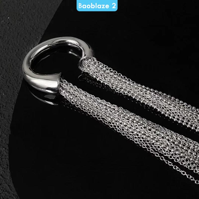 Cài Tóc Kim Loại Đính Tua Rua Màu Bạc baoblaze2 Cho Nữ