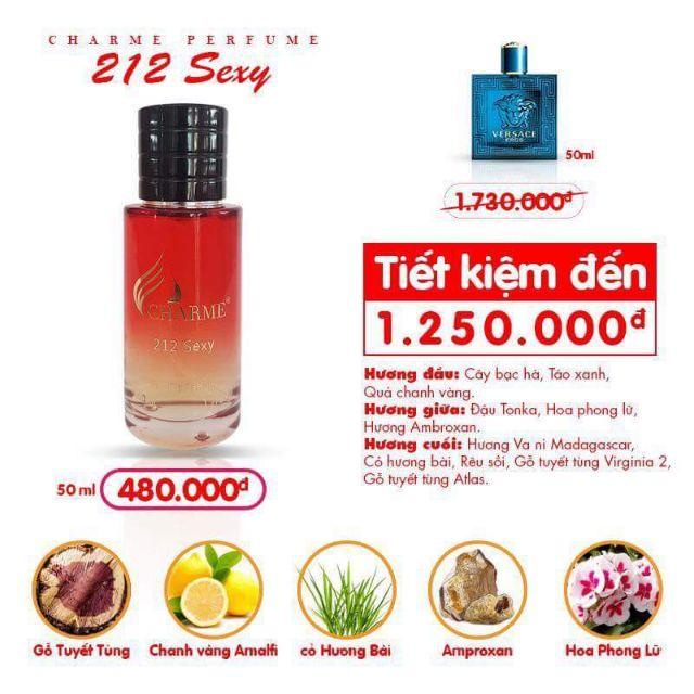 Nước hoa 212_50ML  - SÀNH ĐIỆU, GỢI CẢM - Nước hoa chính hãng