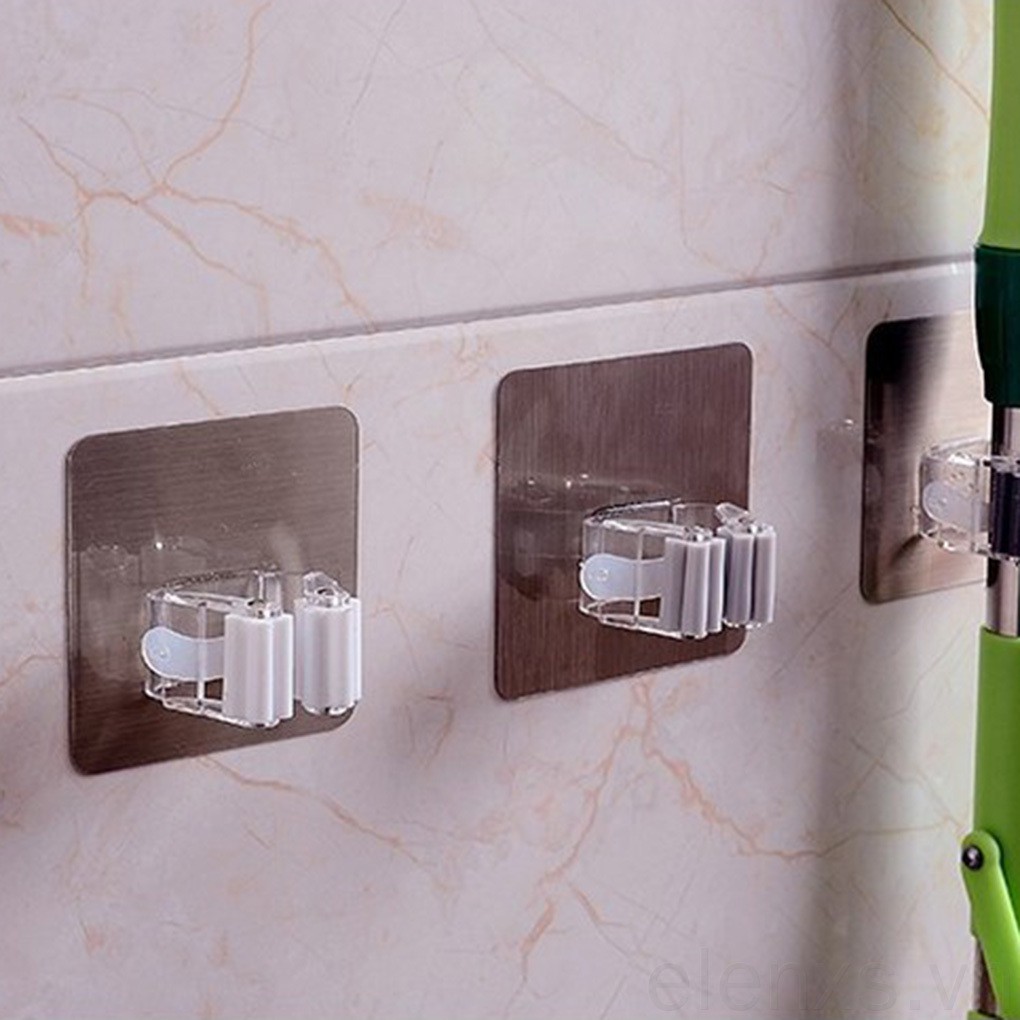 Giá Treo Chổi Lau Nhà Chất Liệu Pvc Chất Lượng Cao Bền Không Làm Hỏng Tượng Tiện Dụng