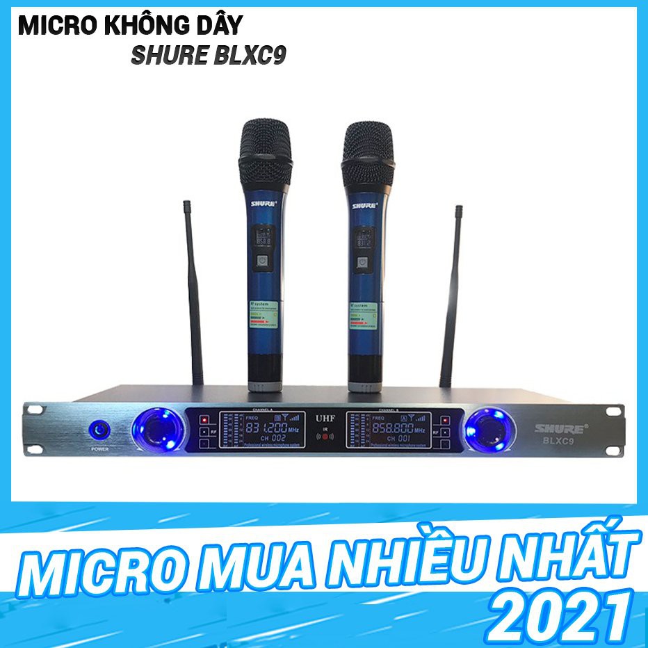 Micro không dây bán chạy nhât  karaoke gia đình giá rẻ uhf shure blxc9  hát cực nhạy, chống hú rít không gây vỡ tiếng âm