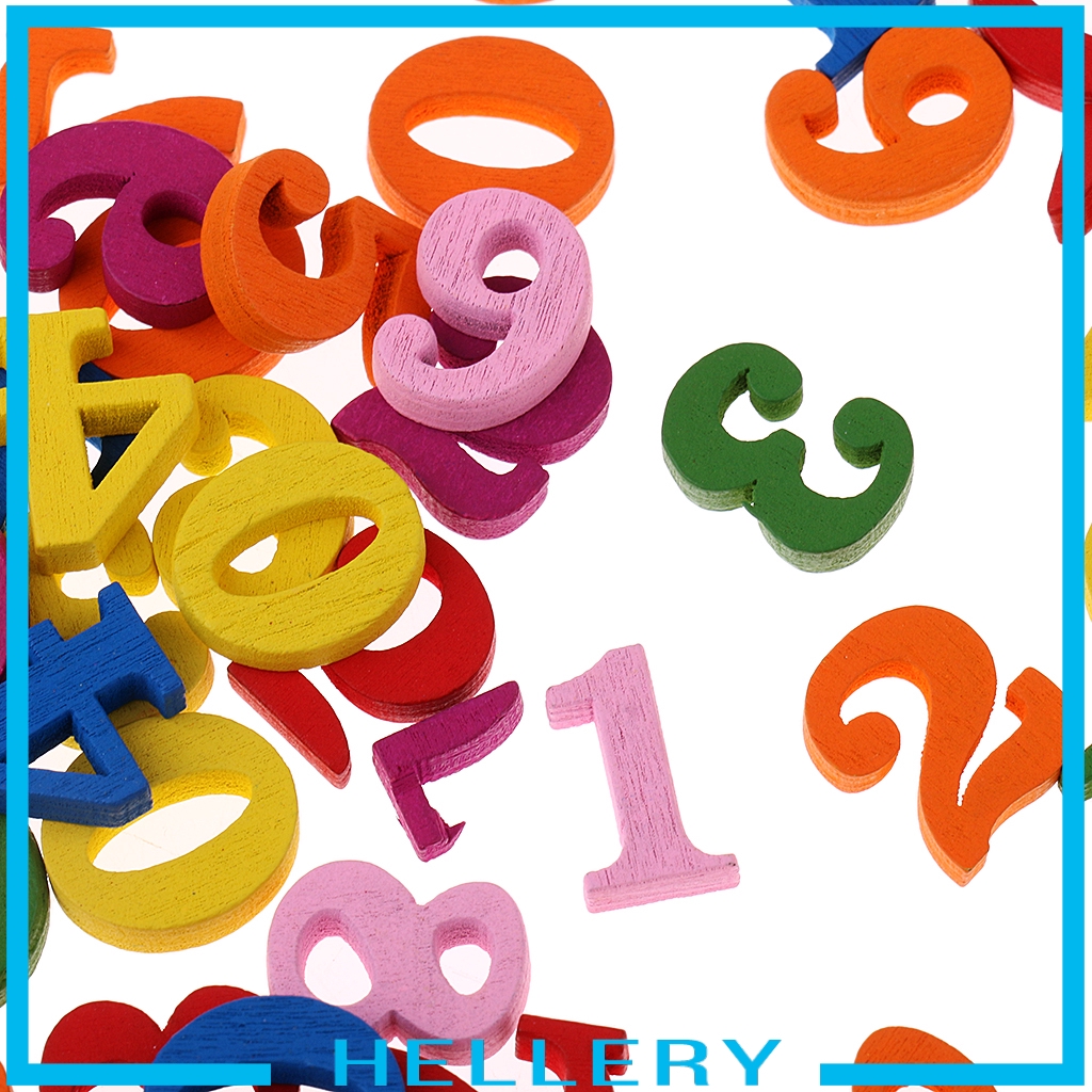 Bộ 100 Số Đếm Từ 0 Đến 9 Bằng Gỗ Nhiều Màu Sắc Dành Cho Bé Học Toán