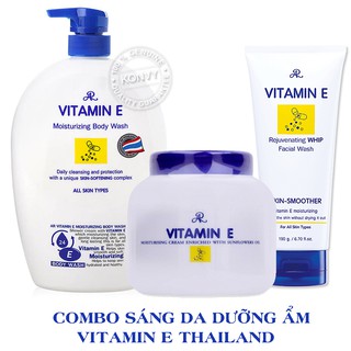 Sữa tắm kem dưỡng da và sữa rửa mặt VITAMIN E Thailand