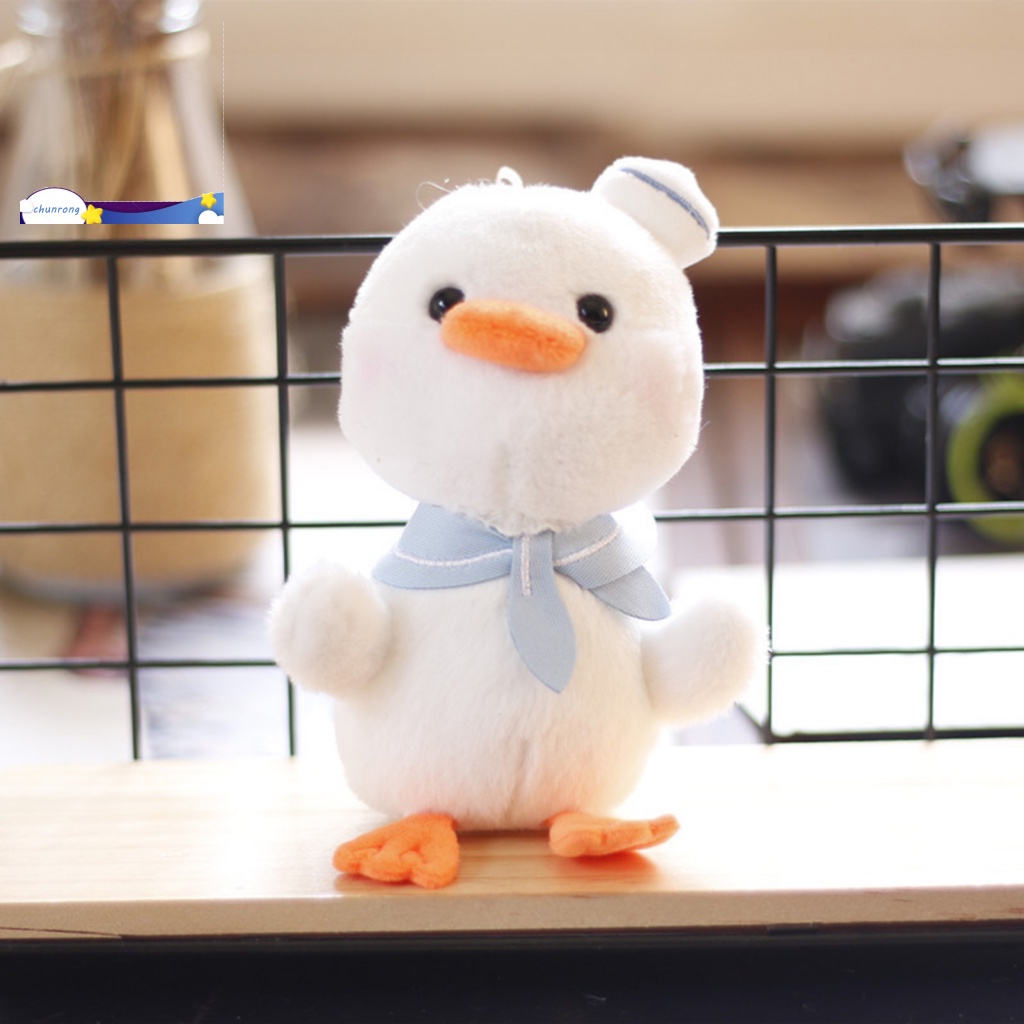 Móc Khóa Vịt Nhồi Bông Hoạt Hình Dễ Thương