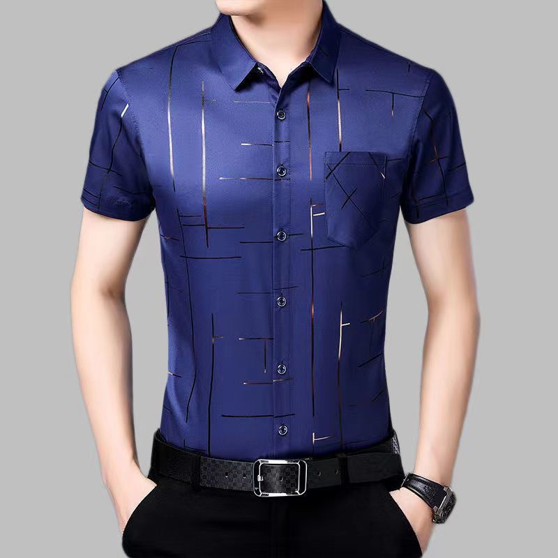 Áo Sơ Mi NgắN Tay In Hoa ThờI Trang Cho Nam