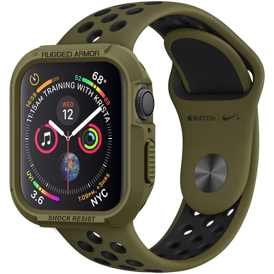 Ốp Lưng Apple Watch 38mm / 40mm / 44mm Spigen Rugged Armor Series SE / 6 / 5 / 4 / 3 / 2 / 1