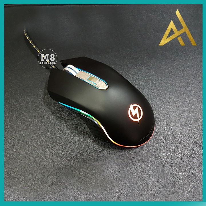 Chuột Máy Vi Tính Laptop Mouse Chơi Game LIGHTNING GX9001 Đèn LED 7 Màu RGB - Chuột Gaming Có Dây Chuyên Game