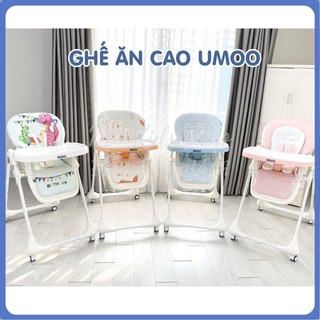 Ghế ăn dặm điều chỉnh độ cao linh hoạt umoo mẫu mới