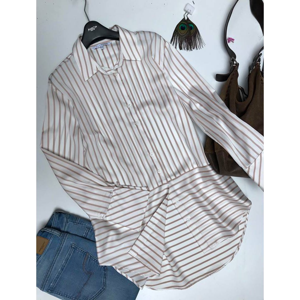 [Mã SKAMLTSM9 giảm 10% đơn 99K] Sơ mi dáng dài Alalmode size 77