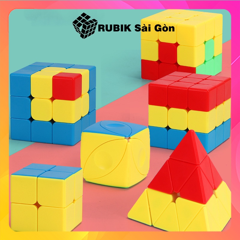 Rubik Biến Thể Unicorn Fantastic Gear Sandwich 3x3 Cao Cấp Rubic Bump Man Sáng Tạo Dùng Để Dạy Học Cho Người Mới Chơi