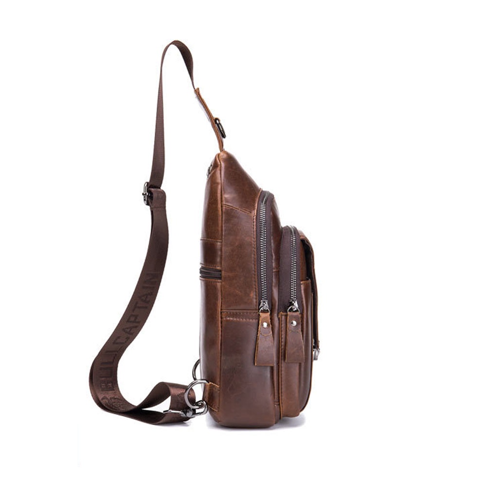 Túi đeo chéo nam da bò thật cao cấp mini phong cách thời trang trẻ sang trọng dùng đi học đi chơi giá rẻ CS02