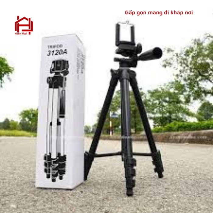 Gậy chụp ảnh 3 chân TRIPOD CAO CẤP, giá đỡ HSON quay phim, chụp ảnh, livestream tự sướng M3110 - M3120