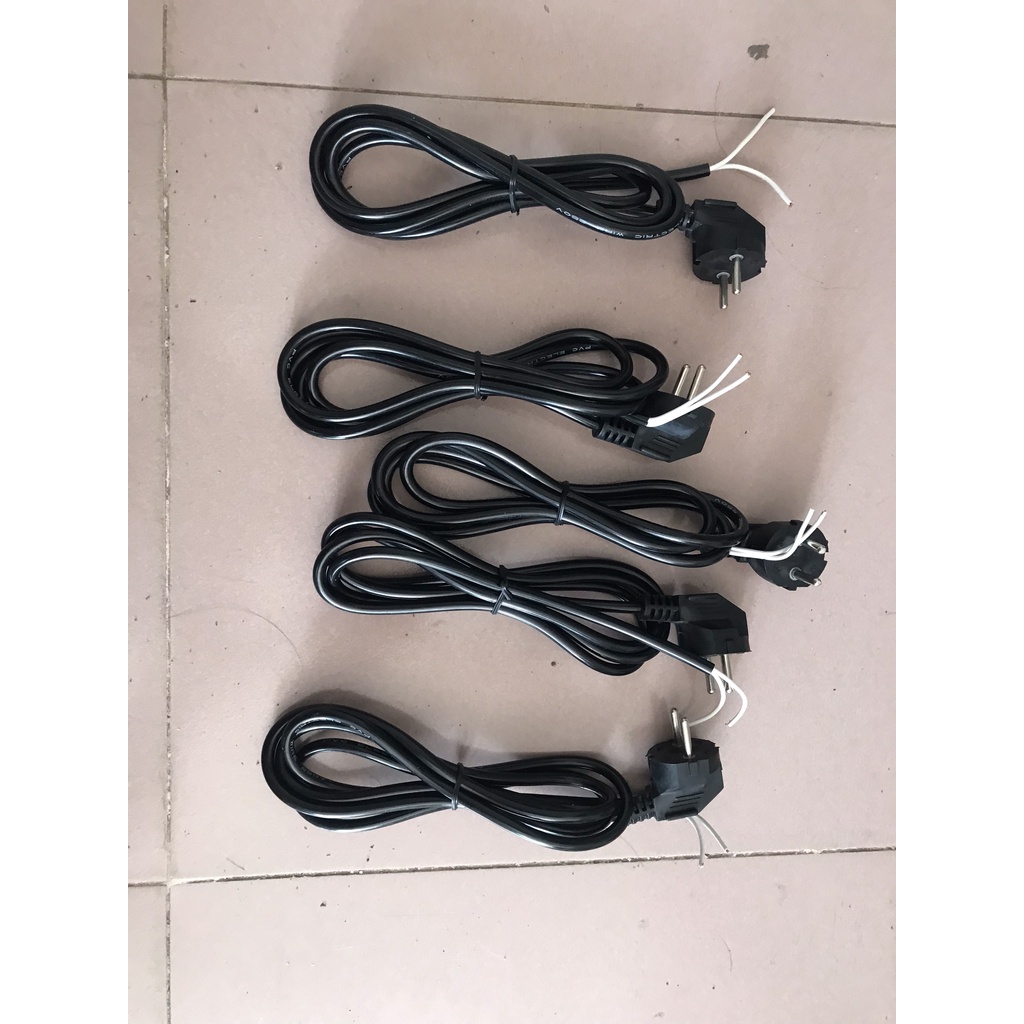 Dây Nguồn 1m6 Dây To Lớn Loại 1, Phích cắm nguyên khối, Dây nguồn dài.