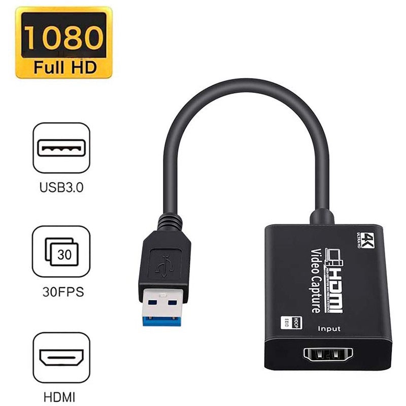 Thẻ Ghi Hình Trực Tiếp Hdmi Sang USB 3.0 Full HD 1080P 4K Hdmi