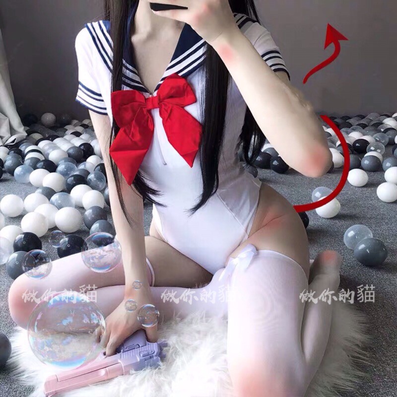 Jumpsuit đồng phục cosplay thủy thủ mặt trăng gợi cảm cho nữ