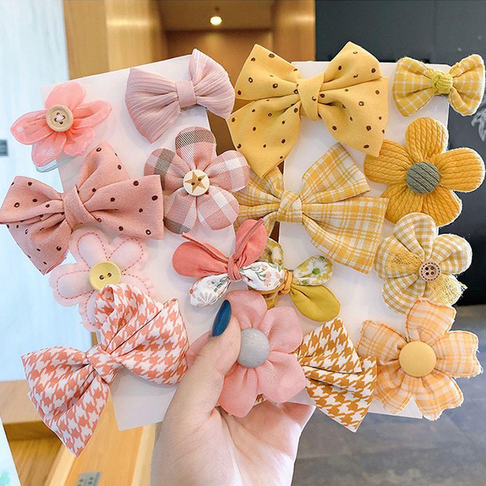Set 8 Kẹp Tóc Nơ Dễ Thương Cho Bé Gái