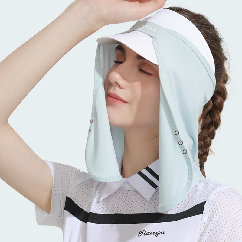 Mũ Rộng Vành Chống Nắng Tia UV Bằng Lụa Dùng Khi Chơi Golf/Đi Xe Đạp/Làm Việc Ngoài Trời Mùa Hè Cho Nữ