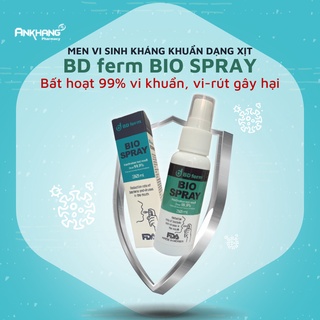 Chai xịt mũi, xịt họng sinh học diệt khuẩn BD Ferm Bio Spray