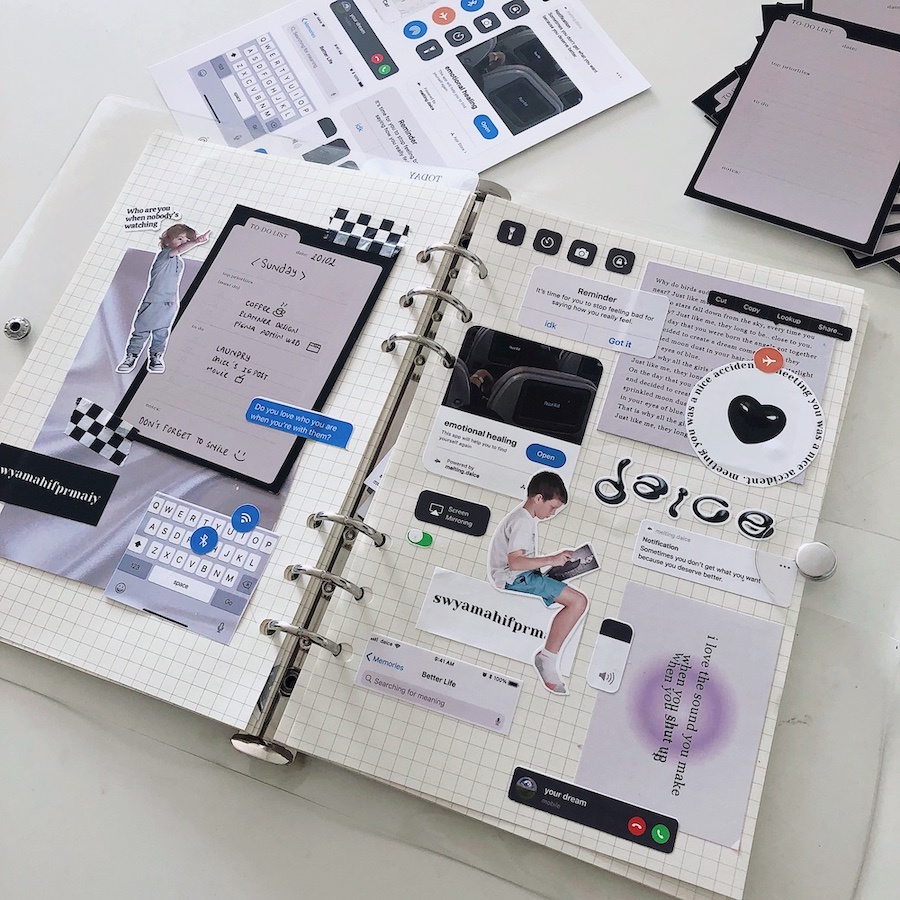 Daice || ios kit sticker - set sticker/nhãn dán/decal chống nước trang trí