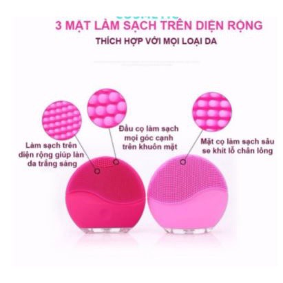 Máy Rửa Mặt Forever Lina Mini Fullbox Làm Sạch Sâu, Massage Giúp Da Hết Bụi Bẩn