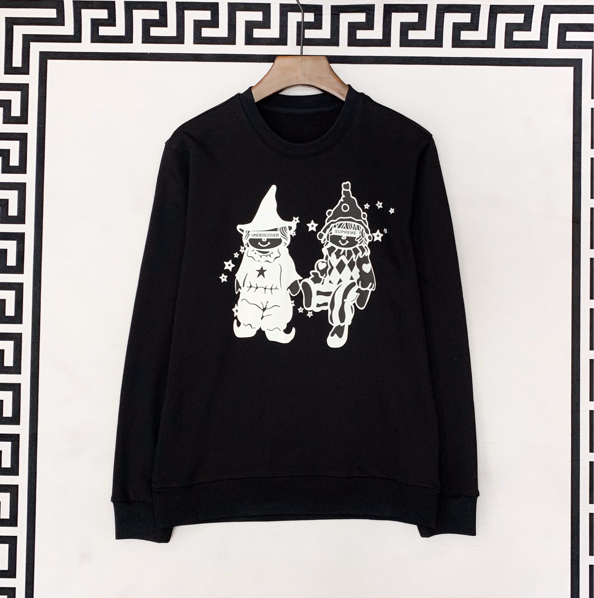 suprem @ Autumn and winter 2020 new men's long-sleeved sweater round neck printed pure cotton fabric can not buy