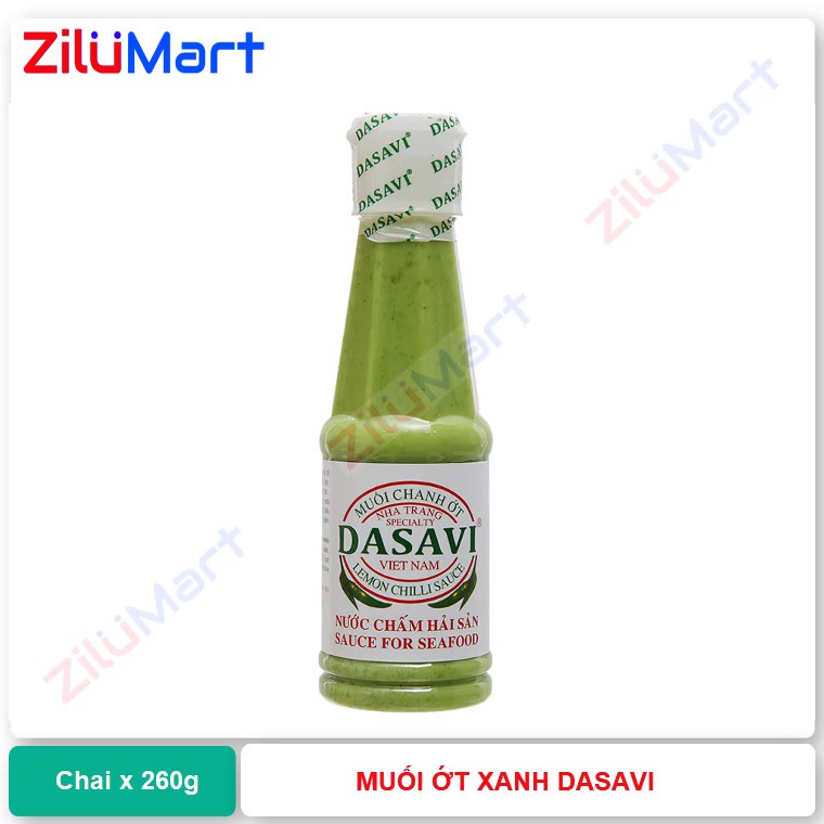 Chai muối ớt xanh Dasavi đặc sản Nha Trang