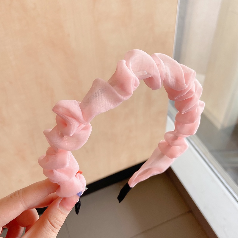 Băng Đô Xếp Ly Chống Trượt Kiểu Hàn Quốc Thiết Kế Ngọt Ngào Cho Nữ