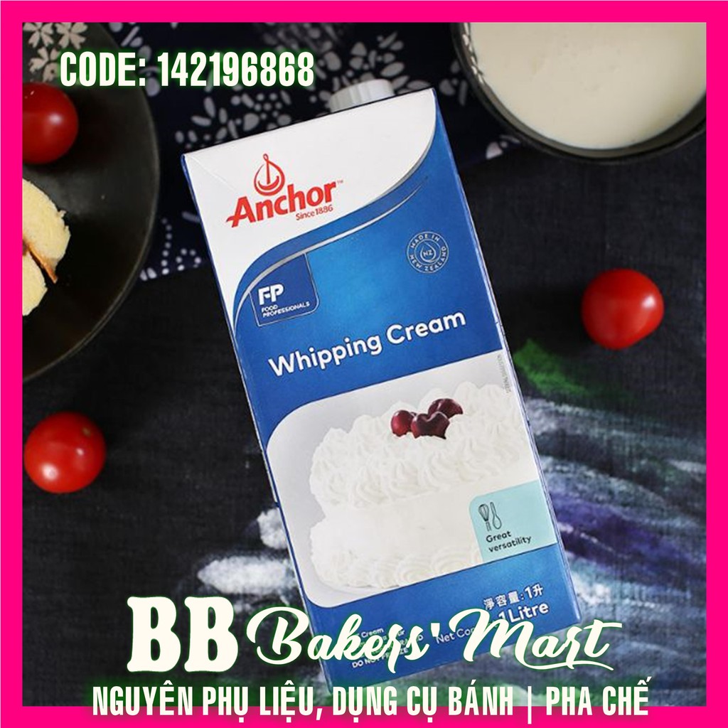 Kem sữa tươi đánh Whipping Cream ANCHOR - 1 lít