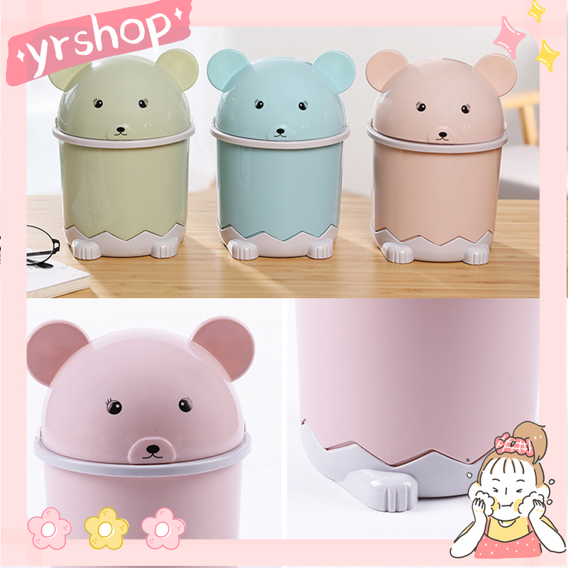 Thùng Rác Mini Hình Gấu Trúc Dễ Thương