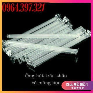 500Gr Ống Hút Nhựa Cứng F8 , F12 Ống Hút Trân Châu, Hút Nước Ngọt OPP Bọc Nilong Từng Chiếc An Toàn Lịch Sự Tiện Lợi