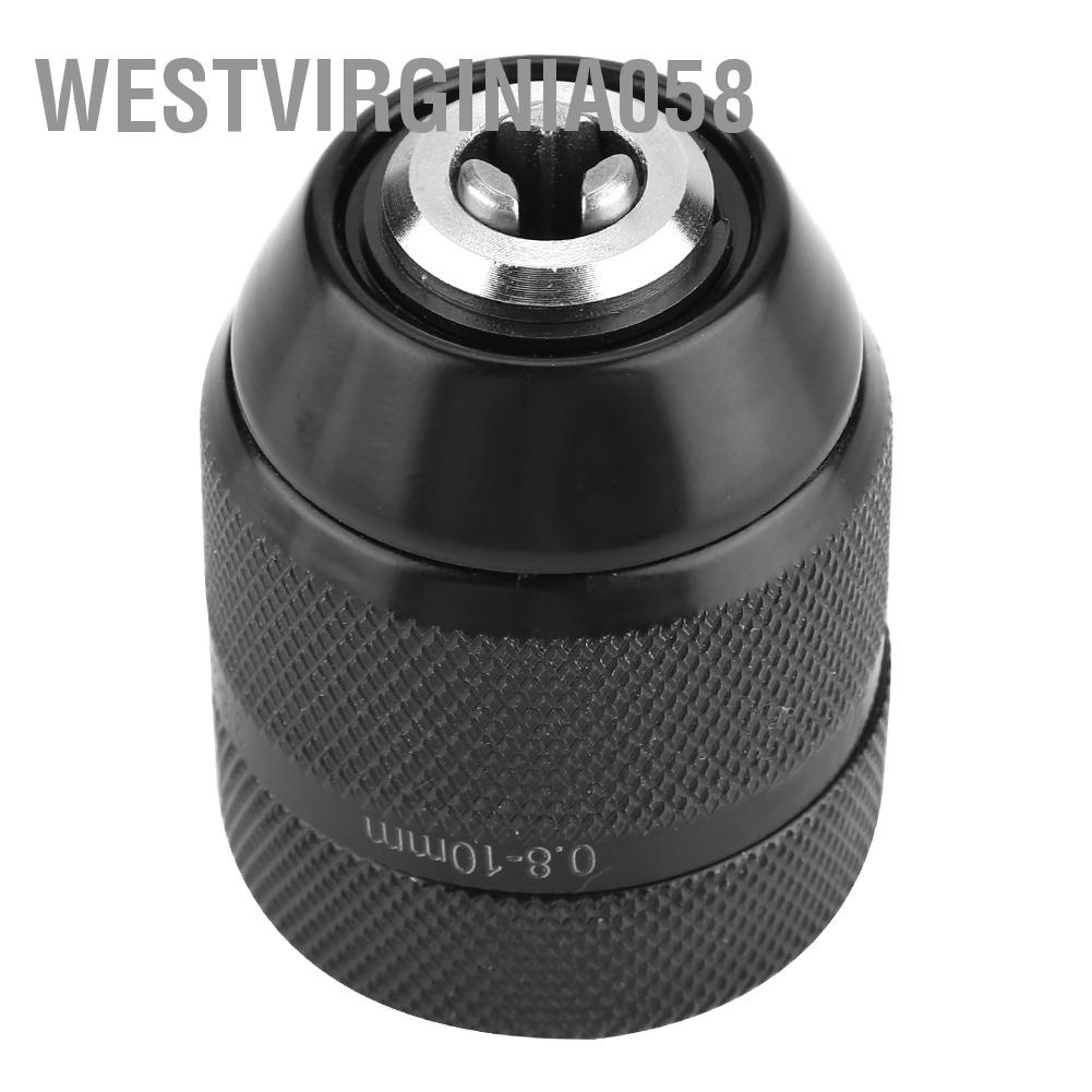 Westvirginia058 3/8 &quot;Chủ đề 0 8mm ‑ 10mm Chuck khoan kim loại không cần chìa khóa cho Máy điện cầm tay