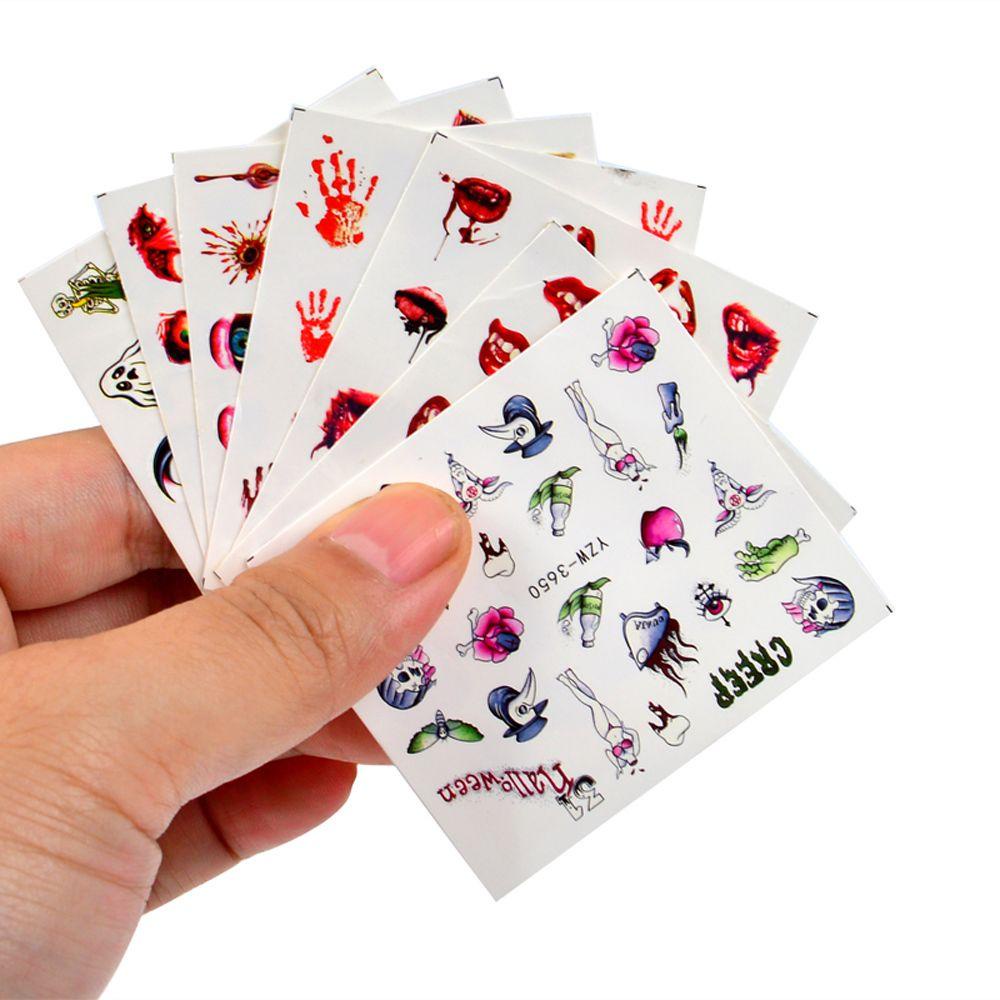 Miếng Dán Trang Trí Móng Tay Chủ Đề Halloween