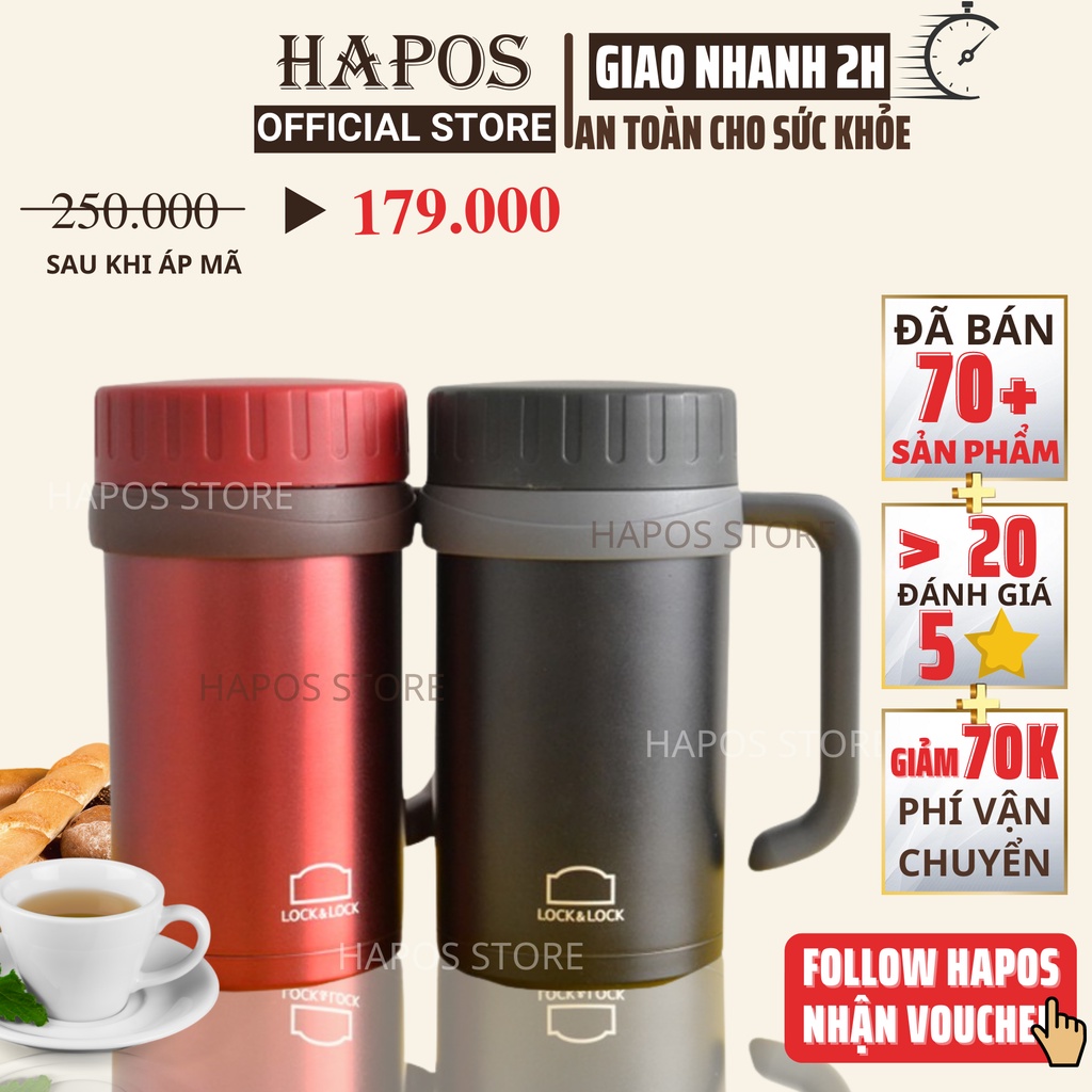 Ly giữ nhiệt Lock&Lock LHC9002 500ml Basic Table Mug - HAPOS