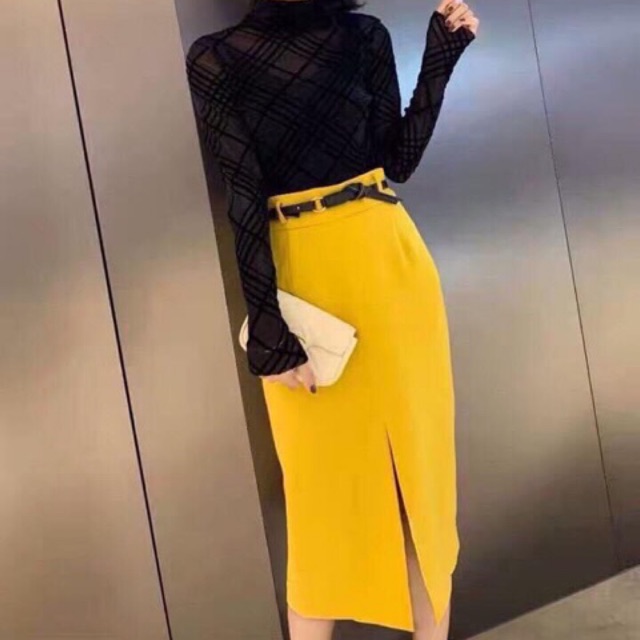 CHÂN VÁY BÚT CHÌ ( kèm ảnh thật)