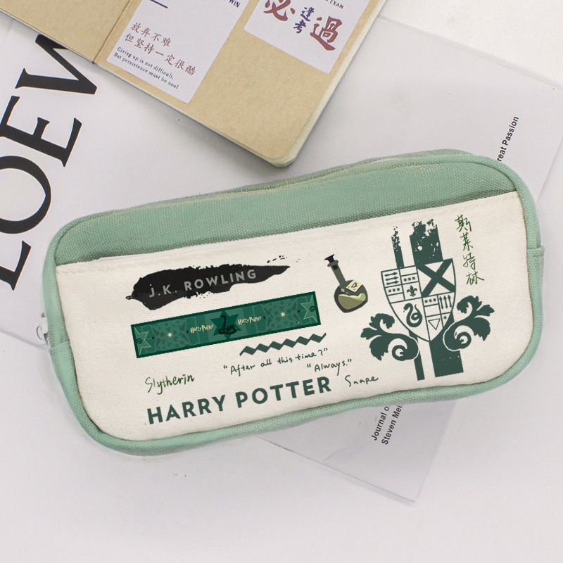 Túi Đựng Bút Sức Chứa Lớn Họa Tiết Hoạt Hình Harry Potter