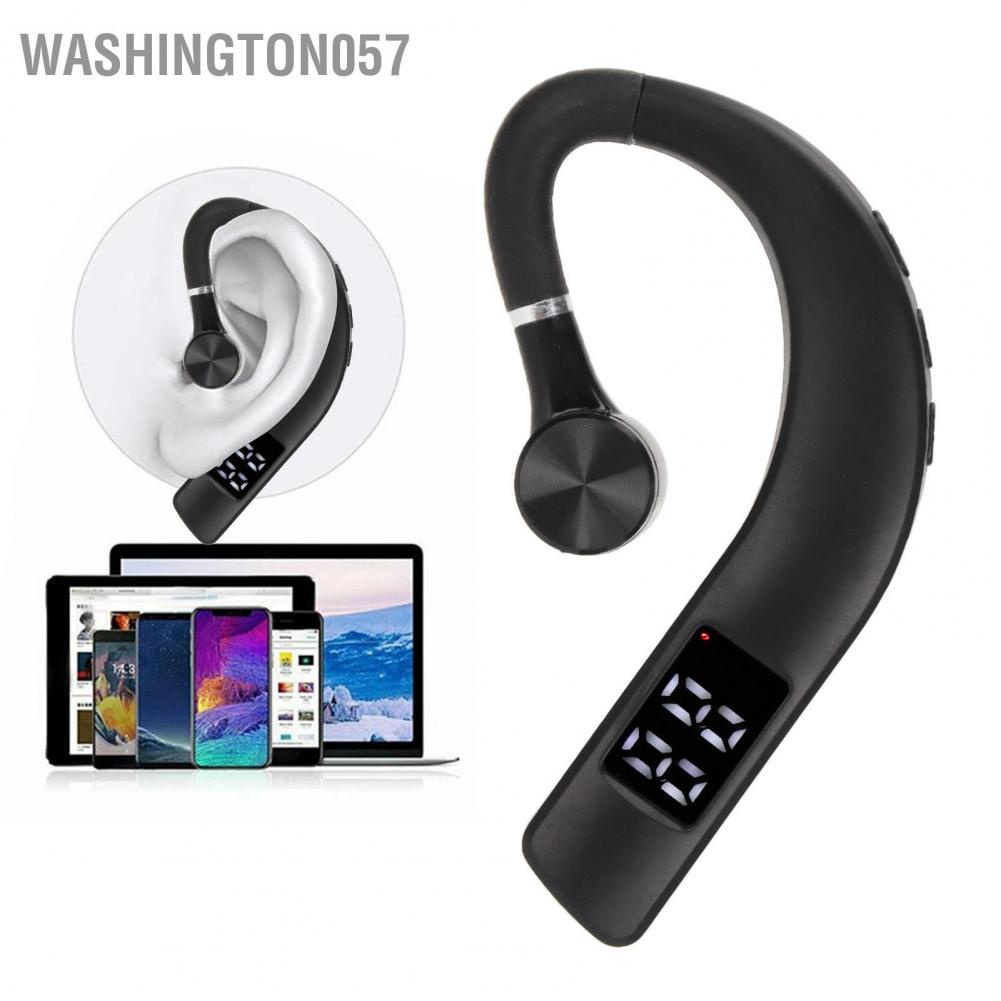 Hàng Hot Tai nghe Bluetooth Tai nghe chống nước IPX5 Tai nghe chống ồn Loại bỏ tiếng ồn Tai nghe một tai để chạy công việc lái xe Hàng giao ngayWashington057