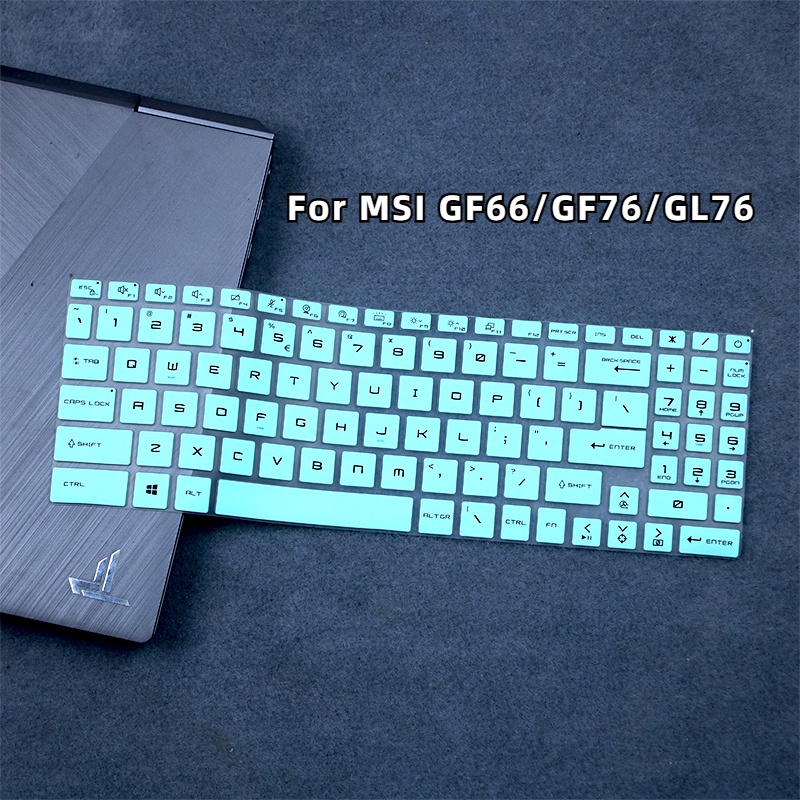 Vỏ Bảo Vệ Bàn Phím Bằng Silicon Chống Bụi Cho MSI GL66 Pulse Katana GF76 GL76 17.3 Katana GF66 15.6 2021