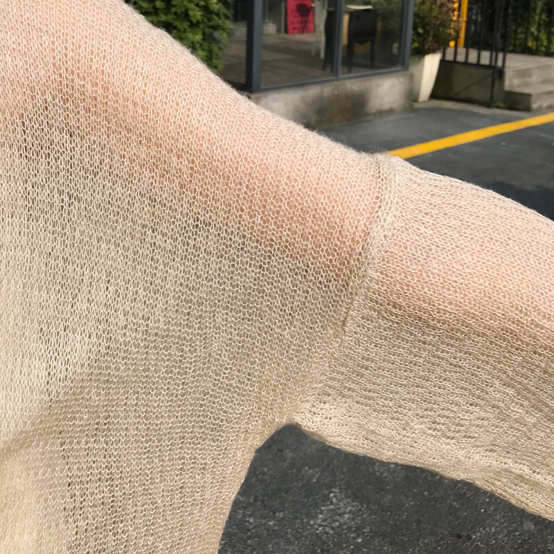 Áo Khoác cardigan Tay Dài Dáng Rộng Phong Cách Hong Kong Thời Trang Mùa Hè Cho Nữ