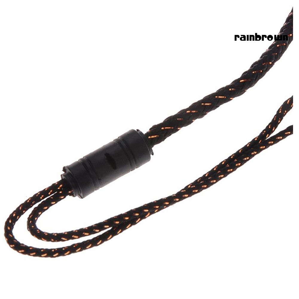 /REJ/ 1.2m Braided Cable Noise Isolating Stereo In-ear Wired Earphone for Samsung HTC