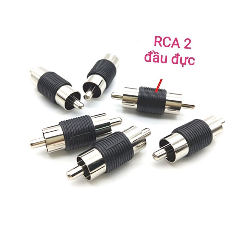 1 chiếc đầu RCA hoa sen đực nối thẳng 2 đầu