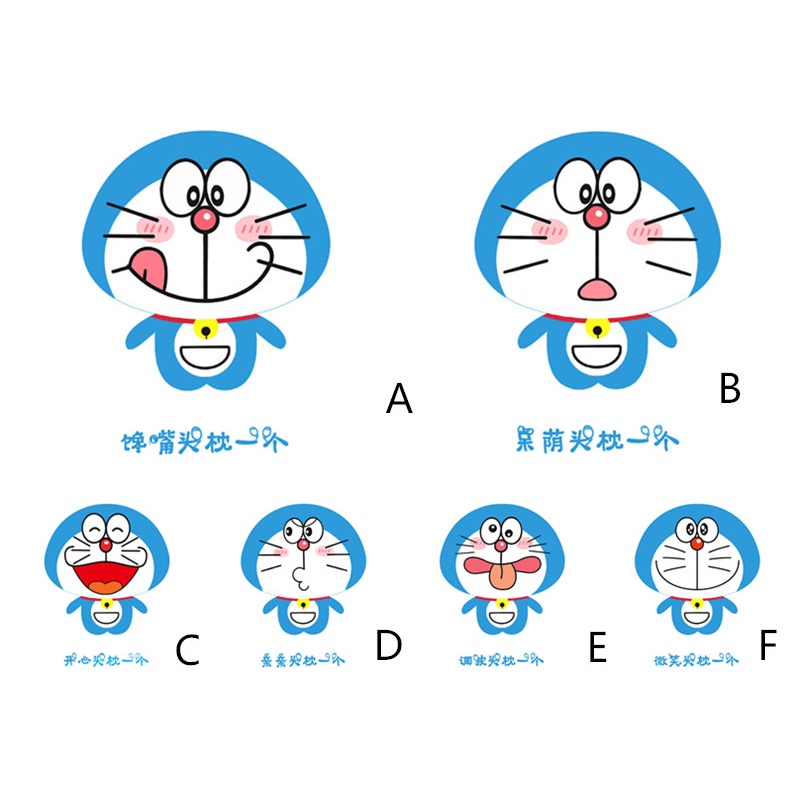 【Ready Stock】 Doraemon Car headrest backrest neck guard car lumbar support creative car interior decoration PiQJ