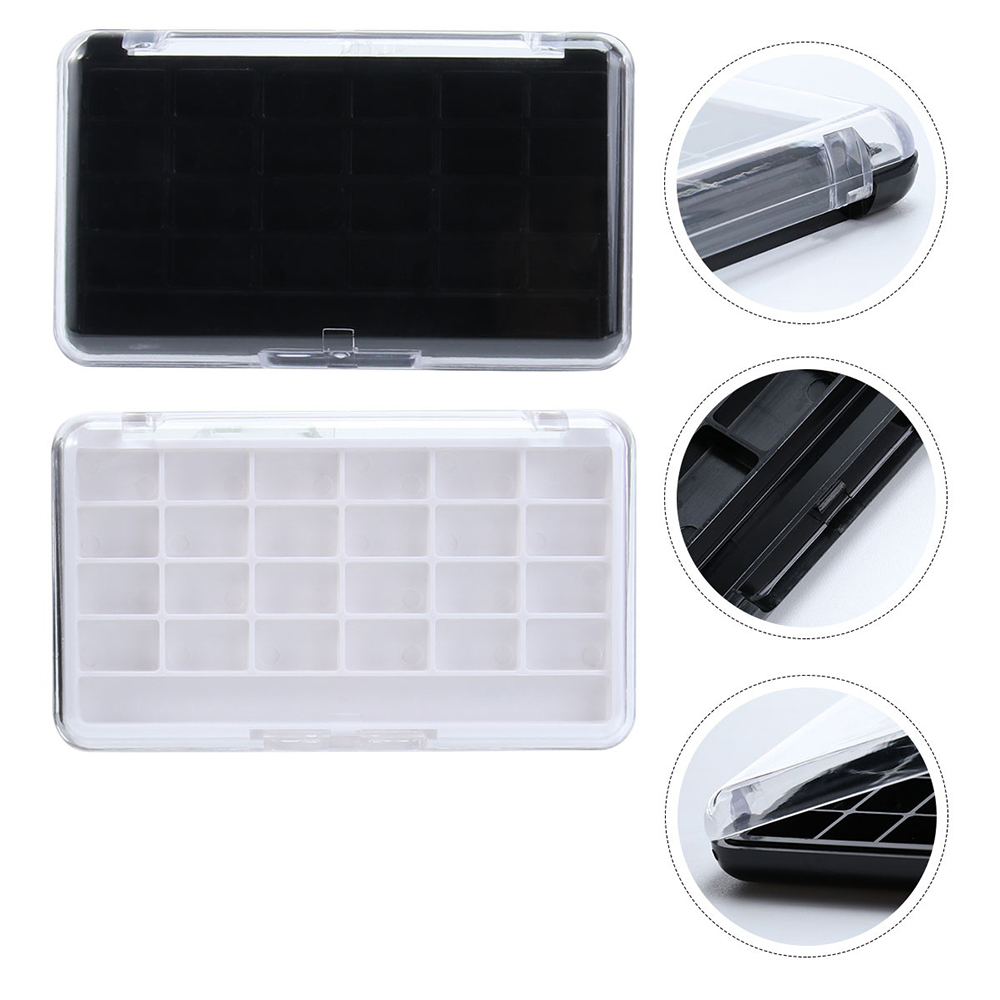 [Hàng mới về] Hộp đựng mỹ phẩm rỗng 24 ngăn bằng nhựa tiện lợi