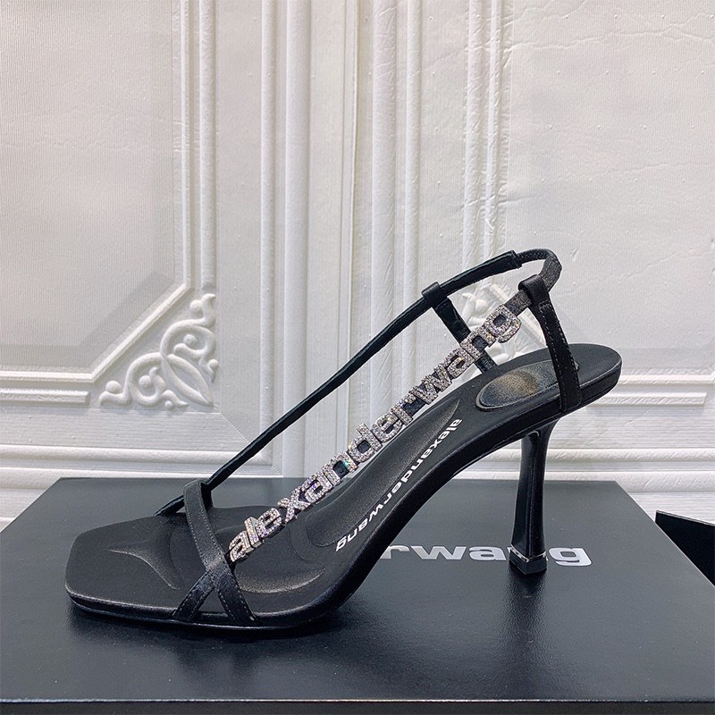 Sandal in logo Bằng nylon Đính Đá 90Mm Cho Nữ