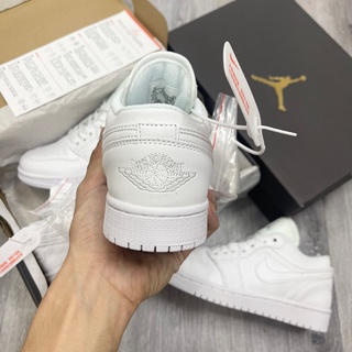 GIÀY JD1 TRẮNG FULL LOW DA THẬT LAI AU [ FREESHIP + BOX ]