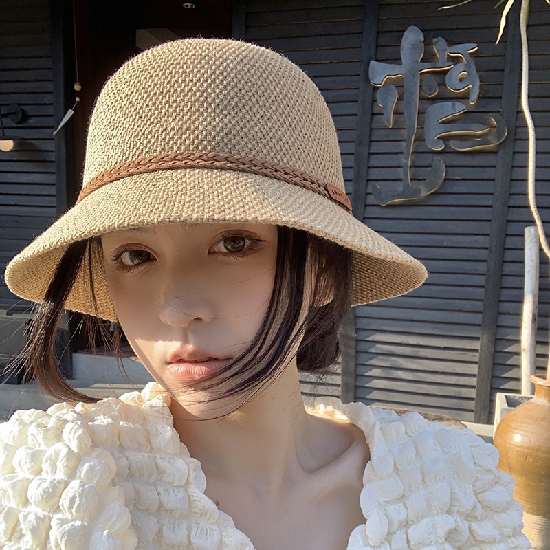 Nón Tai Bèo Chống Nắng Thoáng Khí Phong Cách Nhật Bản Thời Trang Xuân Hè Cho Nữ