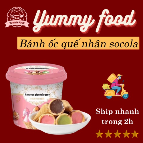 Bánh ốc quế xô - Bánh ốc quế nhân kem