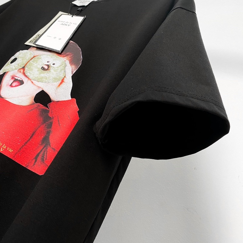 [Mã SKAMSALE07 giảm 10% TỐI ĐA 100K đơn150K] Áo thun tay lỡ ADLV Donut Đỏ MSW Town, T Shirt cotton nam nữ unisex | BigBuy360 - bigbuy360.vn