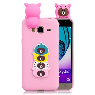 Ốp lưng Silicone họa tiết động vật hoạt hình đa dạng thời trang cho Samsung J3 J5 J7 2016